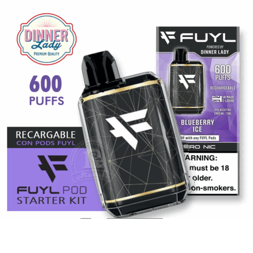Vaporizador Dinner Lady FUYL Kit 600 Puffs Zero