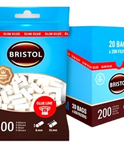 FILTRO BRISTOL SLIM  GLUE 200 X 10 BOLSAS