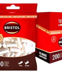 FILTRO BRISTOL SEME SLIM LONG  200 X 12 BOLSAS