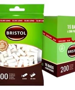 FILTRO BRISTOL SLIM LONG 200 X 10 BOLSAS