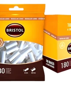 FILTRO BRISTOL REGULAR LONG   180 X 10 BOLSAS  SIN SABOR