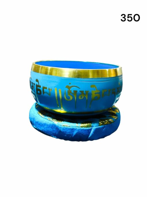 Cuenco Tibetano celeste con Baqueta de 350 gr. - Imagen 2