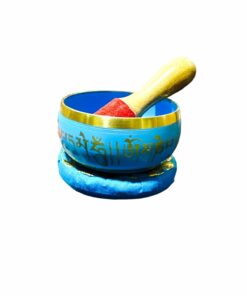Cuenco Tibetano celeste con Baqueta de 350 gr.