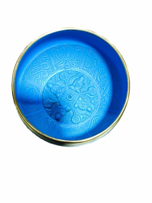 Cuenco Tibetano celeste con Baqueta de 350 gr. - Imagen 3