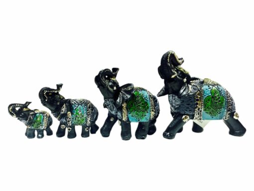 Familia de Elefante  Polyresina