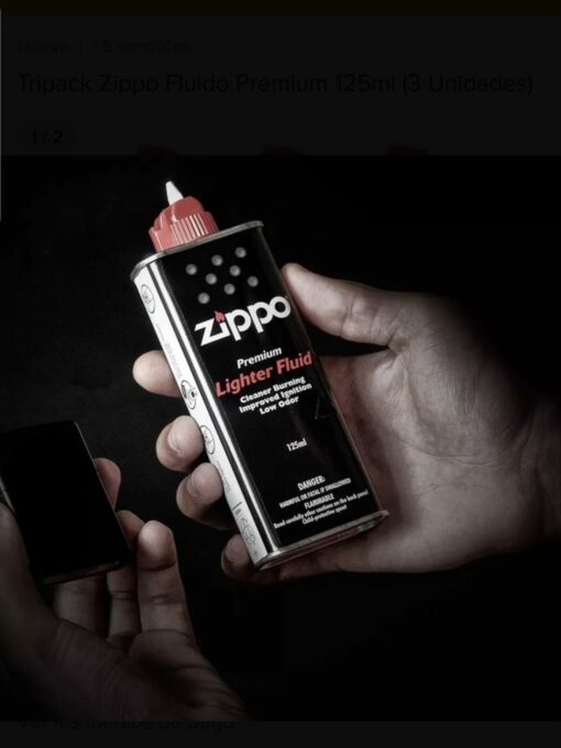 Pack Bencina Encendedor Zippo Original X3 Unds - Imagen 2
