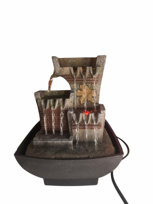 Fuente De Agua Con Luz + Motor Para Decoración - Imagen 2