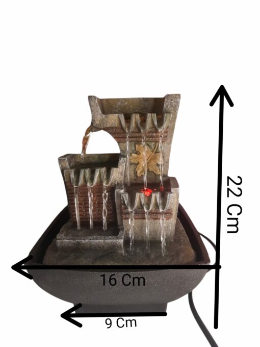 Fuente De Agua Con Luz + Motor Para Decoración - Imagen 4