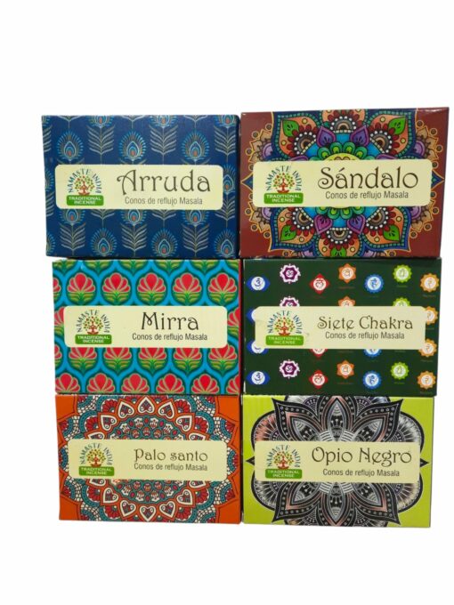Pack De 12 Cajas De Conitos De Incienso Aromas Surtidos - Imagen 2