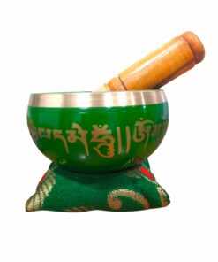CUENCO DE 10 CM VERDE 7 METALES - HECHO  EN INDIA
