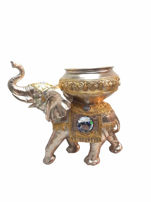 ESTATUA ORIGINAL ELEFANTE  CON CANDELABRO