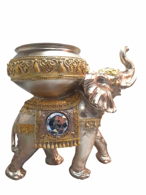 ESTATUA ORIGINAL ELEFANTE  CON CANDELABRO - Imagen 6