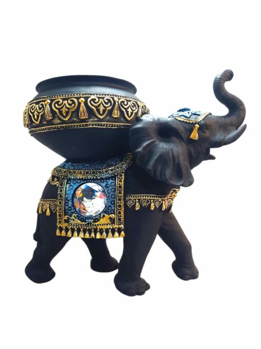 Estatua Original Elefante Con Candelabro - Imagen 4
