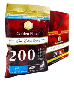 Filtros Slim Extra Long Golden Filter -200 Unid.