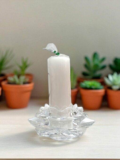 PORTA VELA LOTUS 15 CM - Imagen 3