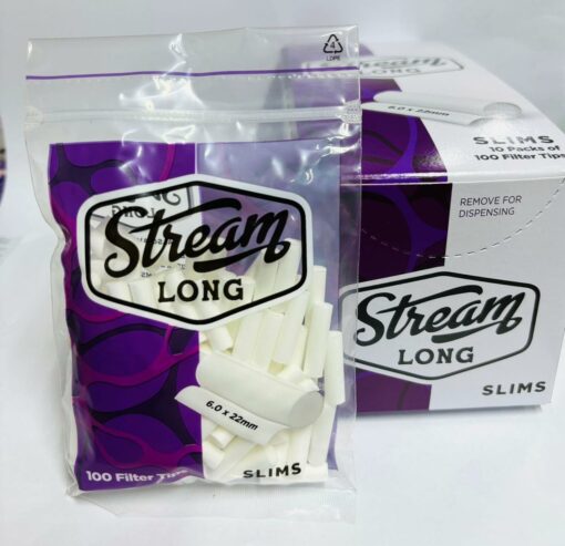 Filtro Stream Slim Long 100 Filtros X 10 Bolsas
