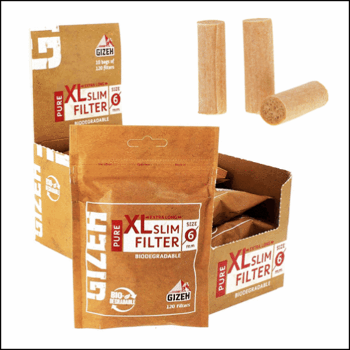 Filtro Gizeh Pure XL Slim Orgánicos biodegradables 1unid.