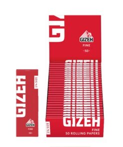 Papelillos Gizeh Rojo 1 1/4 Fine 25 unid. Especial para Tabaco