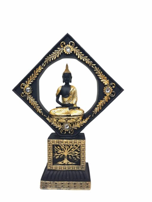 Estatua De Buda Para El Hogar Negro