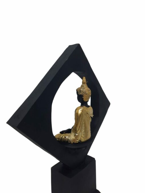 Estatua De Buda Para El Hogar Negro - Imagen 4